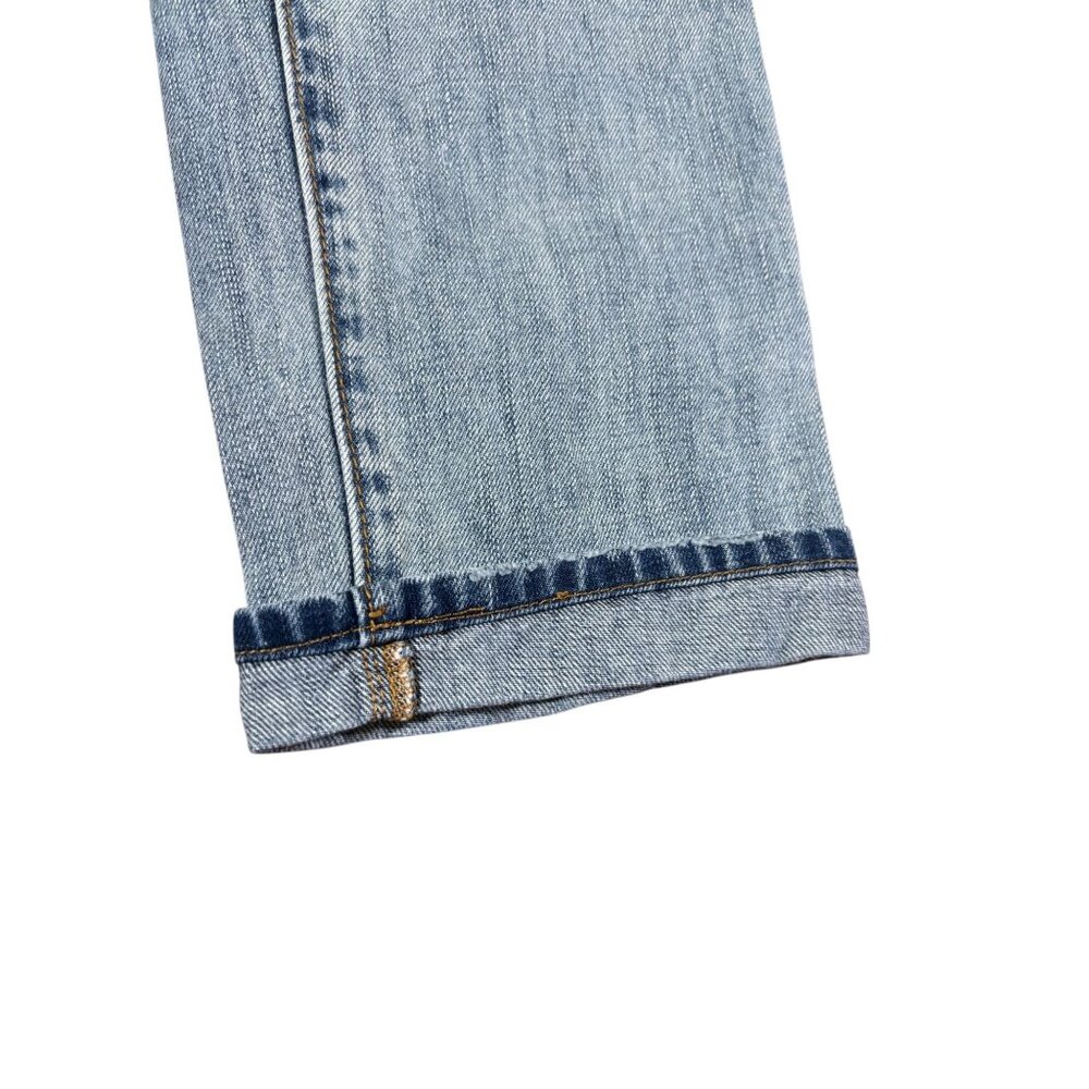 Gap 4/27 Sexy Boyfriend Ripped Distressed Cuffed Denim Jeans - Picture 3 of 9